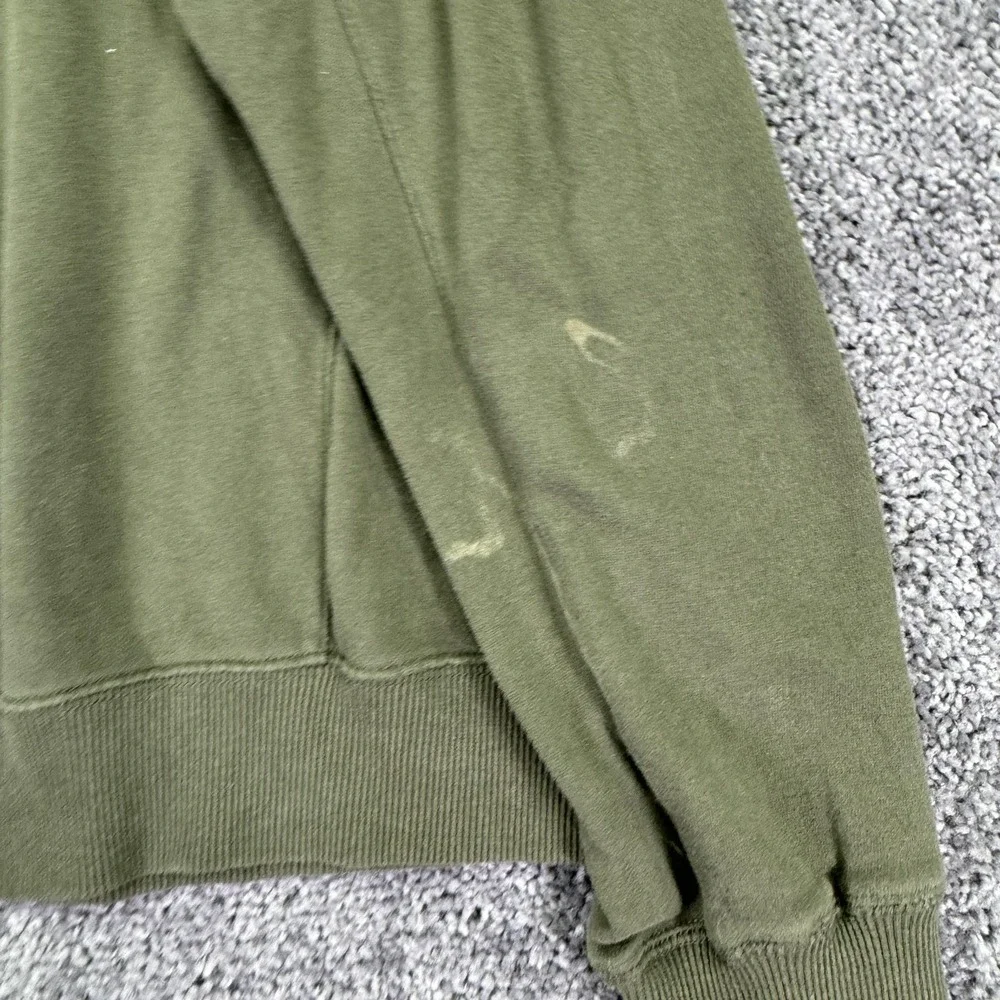 Canyon Creek Sweatshirt Mens XL Green Fleece 1/4 Zip Mock Neck Pullover Casual